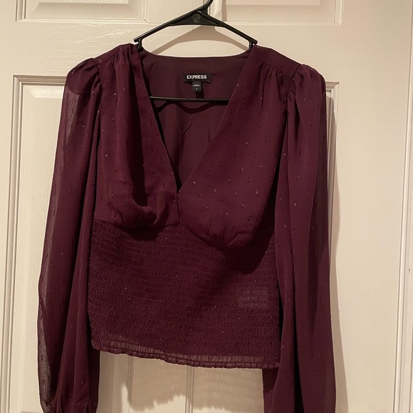 Express Tops - Express plum blouse New without tags